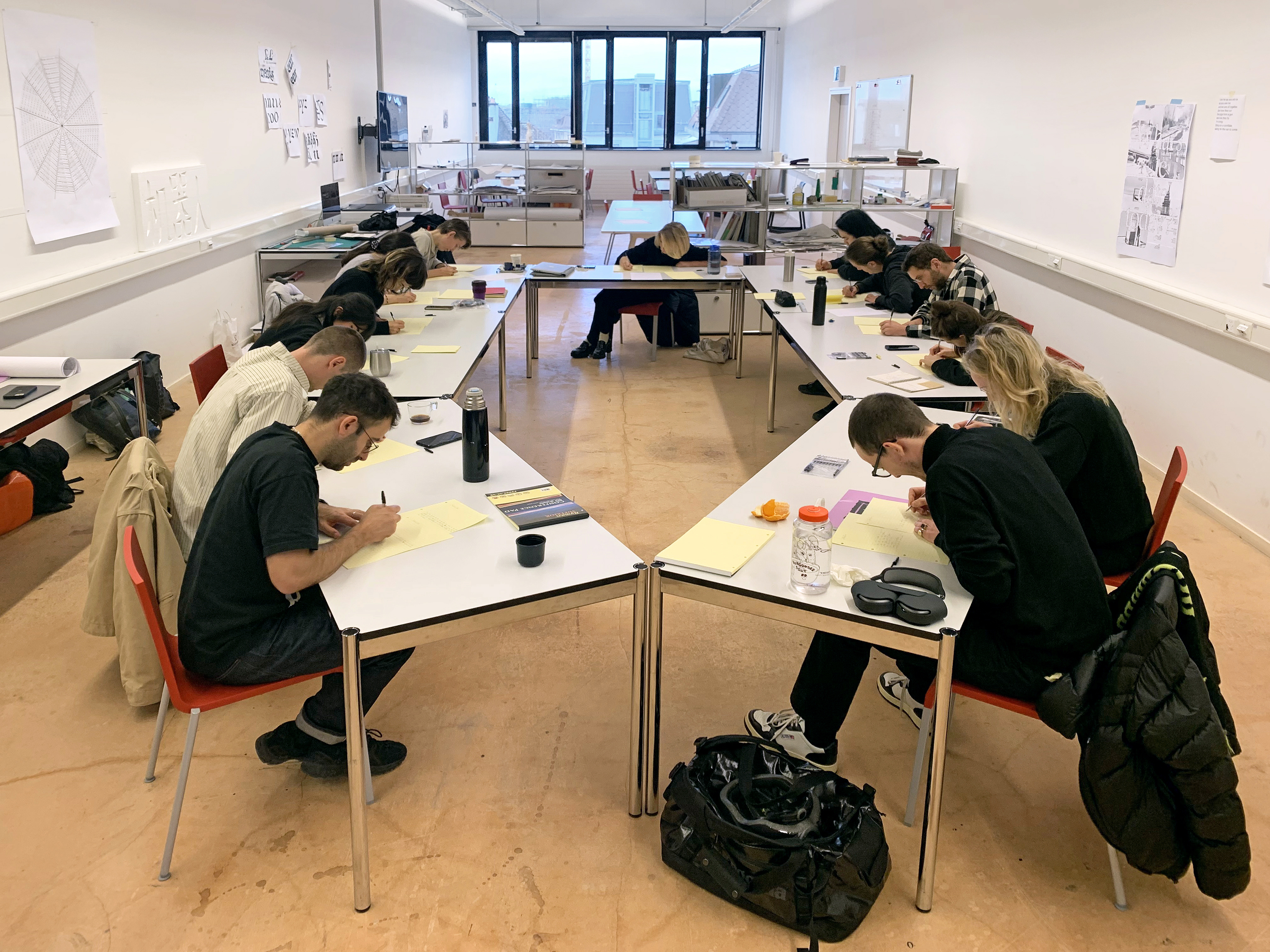 Shared handwriting workshop, ECAL MATD, 2024