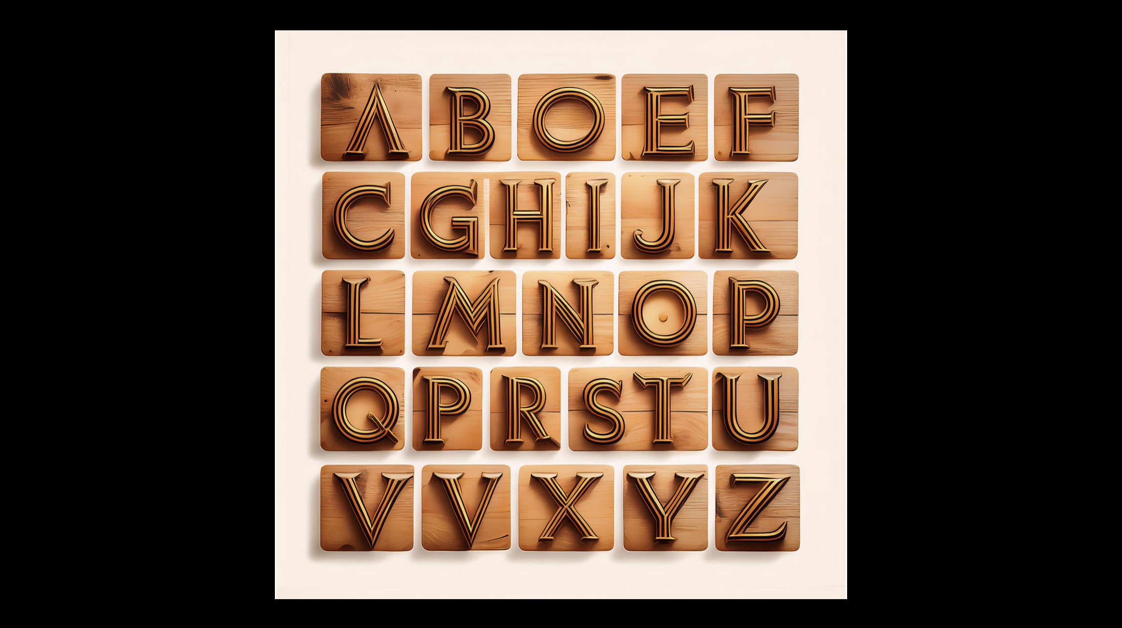 Image generated in Adobe Indesign, December 2024 (Prompt: ‘An alphabet in a Swiss Grotesk style with a warm feel’)