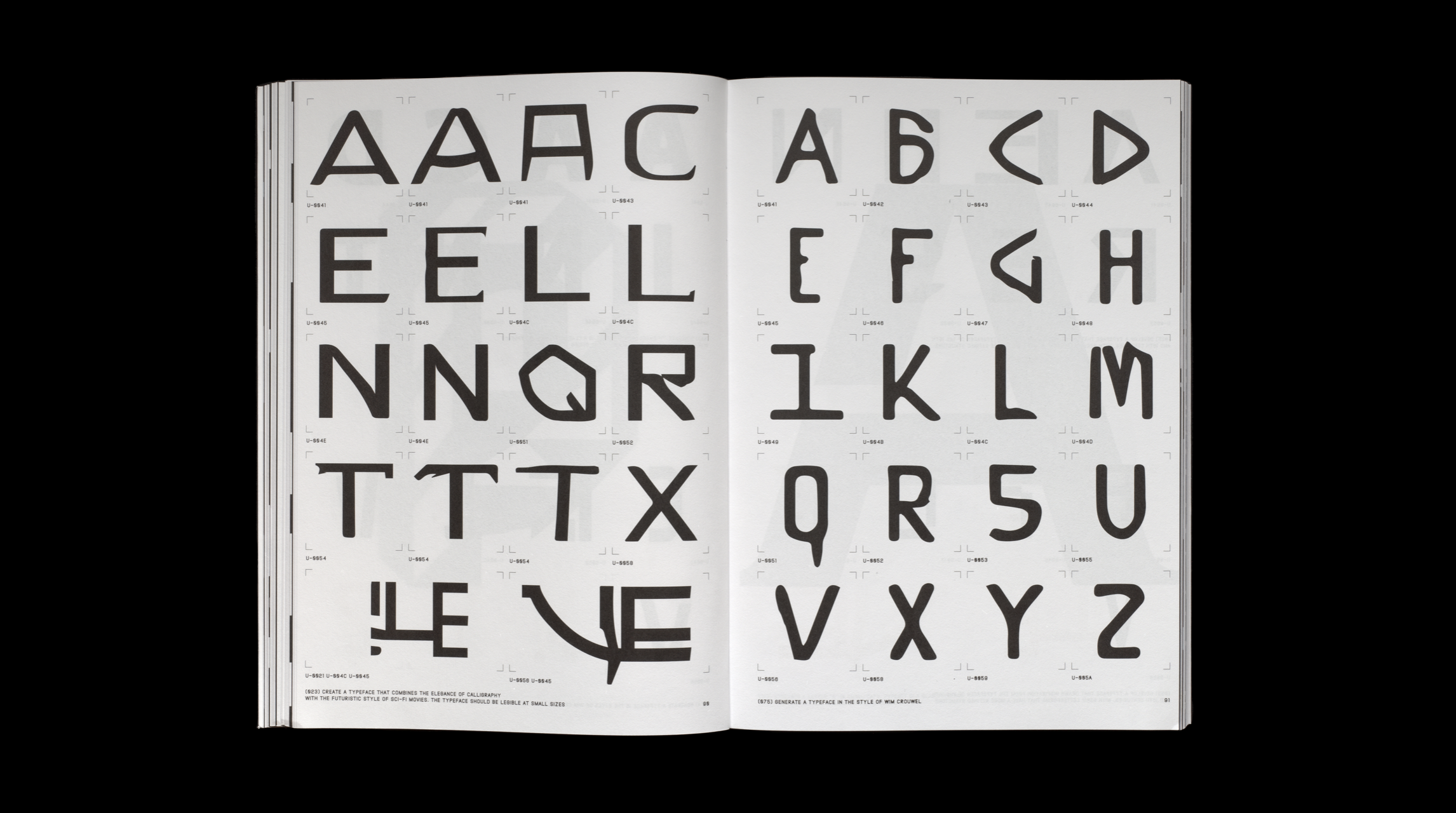 Orlando Brunner, <em>Archeology of consequent forms</em>, ZHDK Zurich, published by Maxitype, 2024