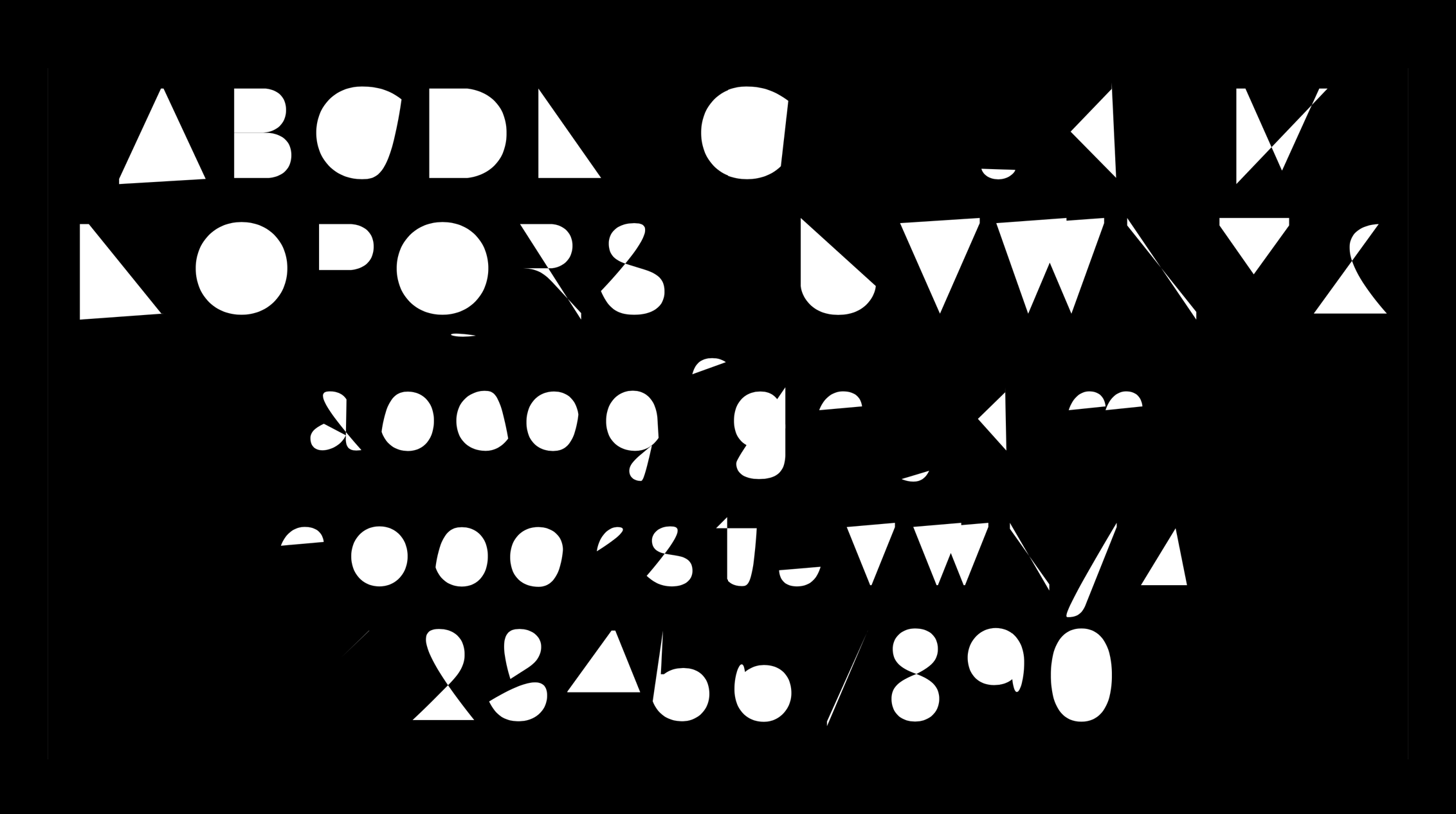 The impossibility of a single open-path typeface shown in a detail from Bill typeface for Sandberg Instituut Amsterdam, Atelier Carvalho Bernau &amp; Lust, 2013