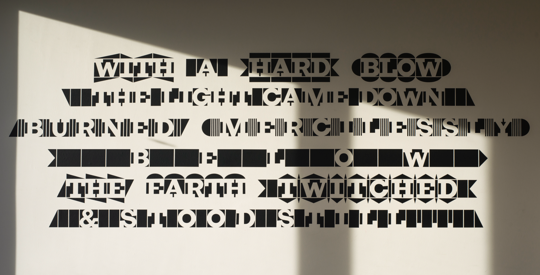 Nell May, Reverse Slab, wall application, 2024